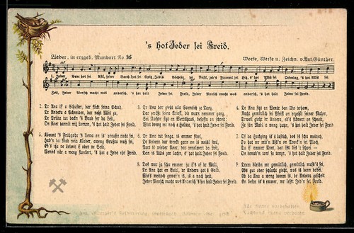 Lied anton günther - lied-ak,