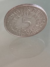 ??❌ 5 D-Mark DM Deutsche Mark Münze ?1958 "D"? SILBERADLER  HEIERMANN ❌??