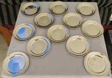 12x versilberte Flaschenuntersetzer Glasuntersetzer mit Perlrand WMF