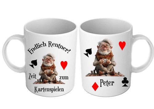 Personalisierte rentner tasse - personalisierte,