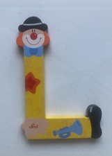 Sevi Holz-Buchstaben - Clown - Kinderzimmer - L - Buchstabe -