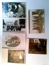 6x Gruppenbilder, 6 Foto AK