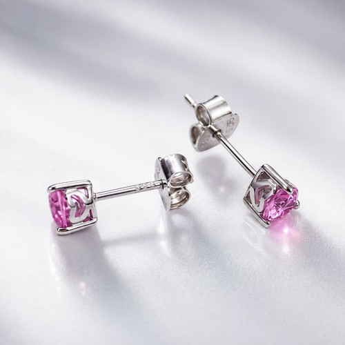 Herz mini ohrstecker rosa - ohrstecker,