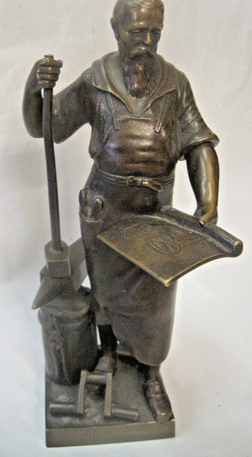 Antike bronze figur schmied - antike, bronze.