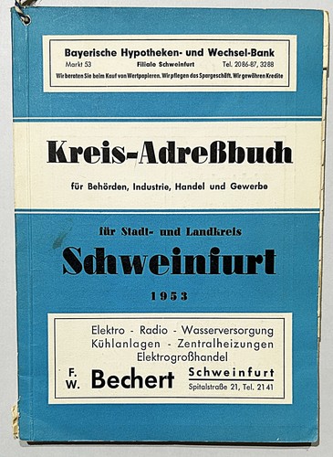 Schweinfurt adressbuch - schweinfurt, /