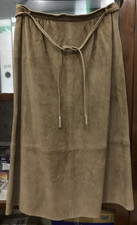 Damen Leder Rock Wildlederrock