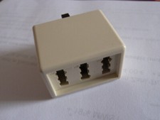 Telefon Adapter TAE-Adapter von 1-fach F auf 3-fach NFN weiß