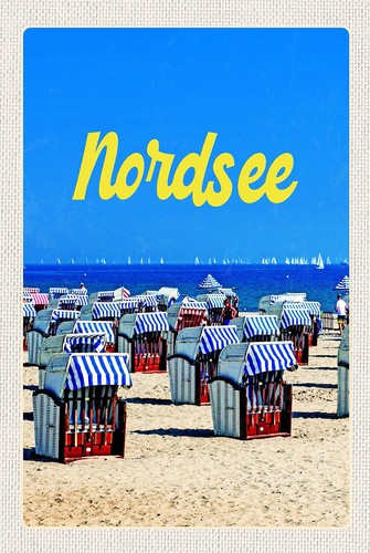 Holzschild 18x12 nordsee - holzschild,