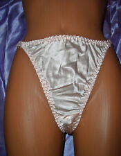 Herrliches Glanz Seiden Höschen Gr. L rosa Seidenslip Tanga Slip Panty neu  (#86