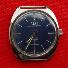 Wehrmachtswerk Vintage Schweizer Herren Armbanduhr HAU ALSI