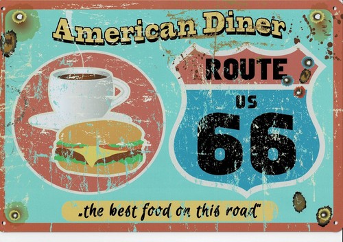 American diner route - american,