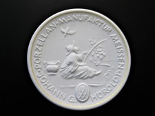 Porzellan Medaille  "Johann G