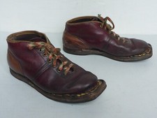 alte Skischuhe Skistiefel altes Leder für alte Holzski vintage