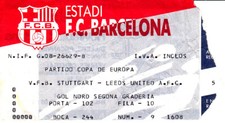Ticket 9.10.92 EC Leeds VFB