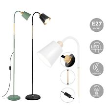 E27 Stehleuchte LED Stehlampe Innenbeleuchtung Leselampe grüner /Weiß /Schwarz