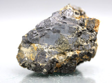 Bleiglanz,  Reiche Zeche , Freiberg, 164 g, 4,5 cm, Sammleretikett (10-165)