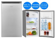 Exquisit Kühlschrank KS117-3-010E silber. B-WARE!