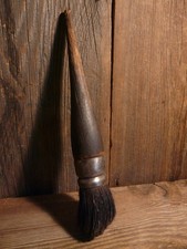 Pinsel groß Naturborsten alt Brocante shabby chic Holz Country Landhaus