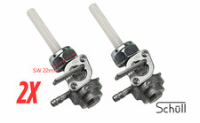 2x Kraftstoffhahn Benzinhahn