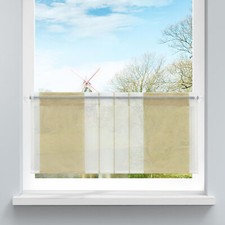 Scheibengardine Leinen