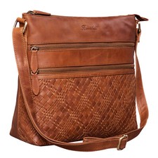 Schultertasche Damen Echt