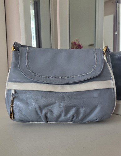 Vintage leder handtasche - leder,