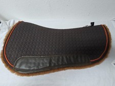 NEUES Westernpad MATTES echt Lammfell roundskirt / braun - cognac / m. Etikett