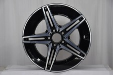 1x Alufelge 18 Zoll 7.5" 5x112 53ET Glanz Schwarz A2434011700 Mercedes-Benz Amg