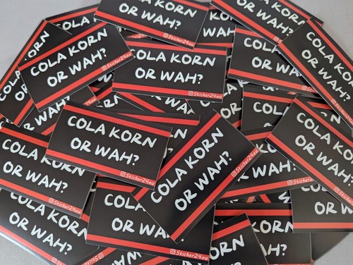 Stück sticker cola korn or - 50,