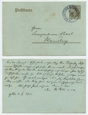 65362 - Ganzsache P 77 - Postkarte - Heilbronn 7.1.1911 nach Weinsberg