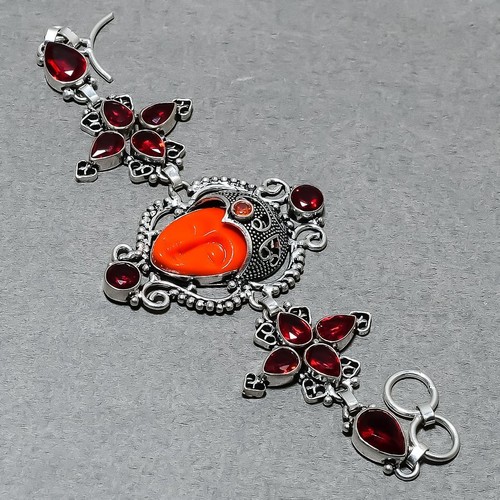 Knochen kamee rote koralle - kamee,