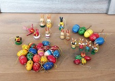 42 große Holz Anhänger teils