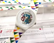 Swatch Special New Gent 2021 - SUOW100E - 75 Jahre El Court Ingles (White Lacqu.