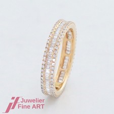Diamant-Memoire-Ring - 186 Diamanten ges. 0,85ct - 18K/750 Gelbgold