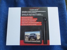 Lescars Kabellose Solar-Funk-Rückfahrkamera mit Full HD & 5" (12,5 cm) Monitor