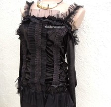 Gothic Shirt Bluse  Samt