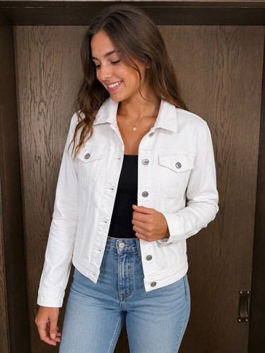 Damen jeansjacke kragen - damen,