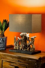 Treibholz Tischlampe Holzlampe Wurzel Tischleuchte Holz Lampe Stehlampe Landhaus