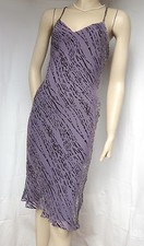 Seidenkleid 36 lila Seide Samt