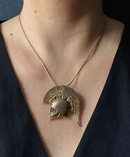 Silber 925 Spartan Helm Silber Anhänger & Brosche - König Leonidas E.51