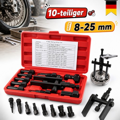 10x innenlager abzieher - abzieher, satz