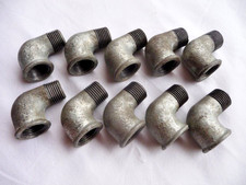 Fittinge 1/2" verzinkt Temperguss, 10 IG / AG Winkel 90°