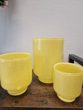 Glas Windlicht Midas Gelb