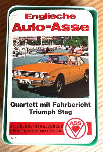 Quartett englische auto - , auto-asse