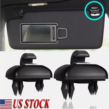 Sun visor black clip - 2x,