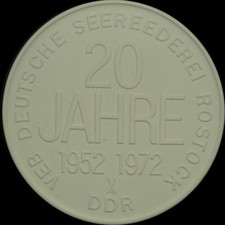 Rostock porzellan medaille - rostock:, porzellan-medaille