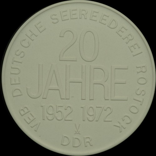 Rostock porzellan medaille - rostock:, porzellan-medaille