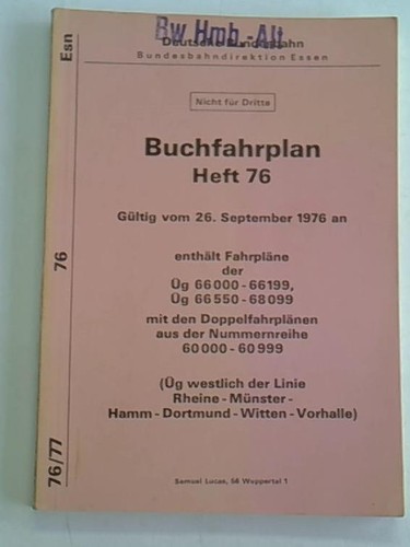 Buchfahrplan heft gültig - buchfahrplan, /
