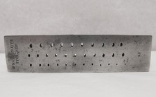 Zieheisen Oval 33 Loch 3/2  mm bis 1/0,3 mm Goldschmiedewerkzeug
