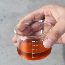 Espressotasse transparent, kleine Getränkemilchkanne in